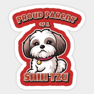 Shih Tzu dog Cute Sticker